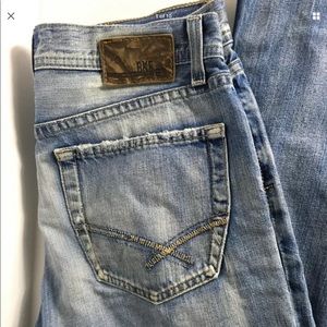 BKE Buckle men’s jeans 32L straight leg light wash